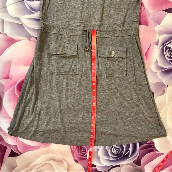 Cupio Gray Dress Drawstring Waist - Picture 4 of 7